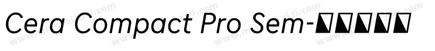 Cera Compact Pro Sem字体转换